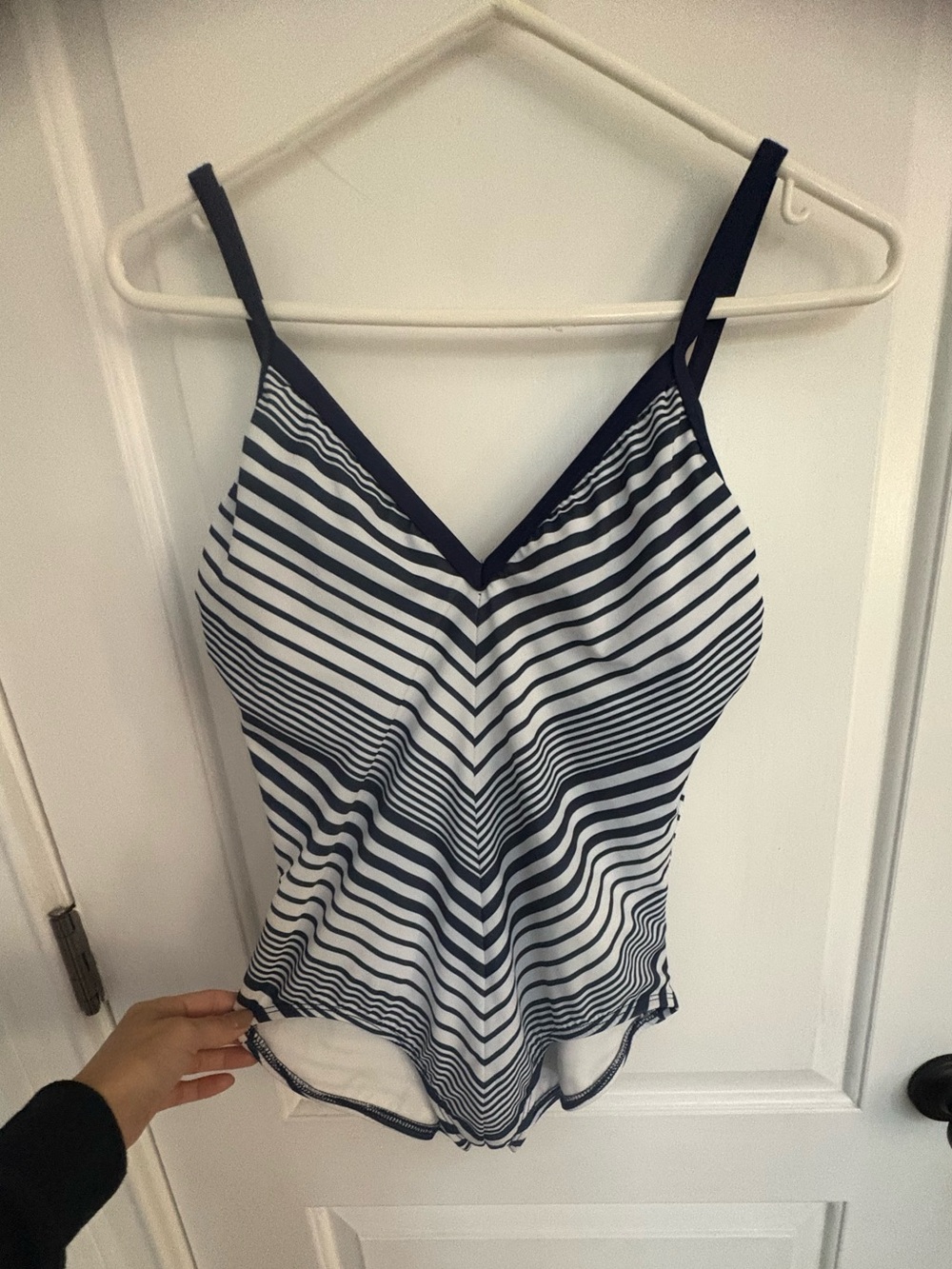 Striped bathing suit